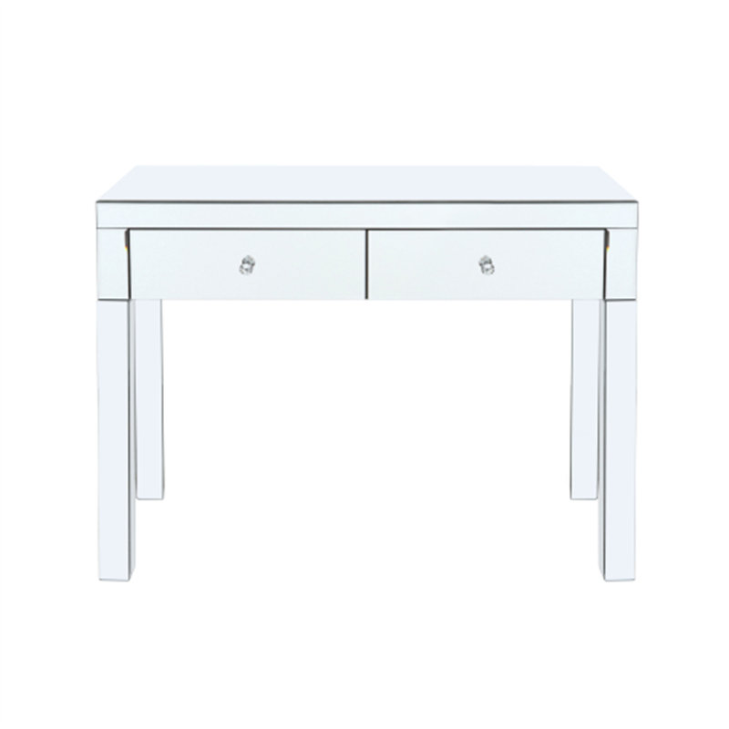 Mirror Desktop Dressing Table, 2 Drawer Dressing Table, without Mirror and Stool