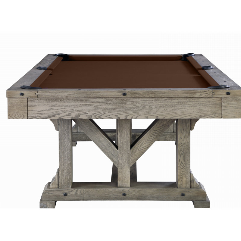 Cross Creek Slate Pool Table with Professional Installation Included, Brown, 7', Yes