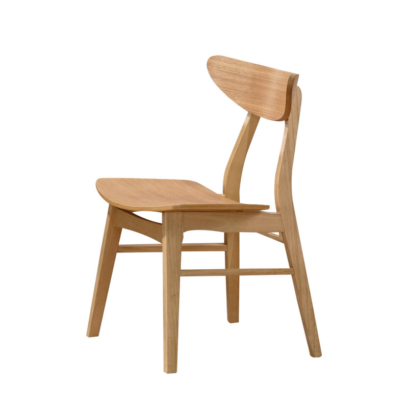 Eubank Bent Back Side Chair, Oak