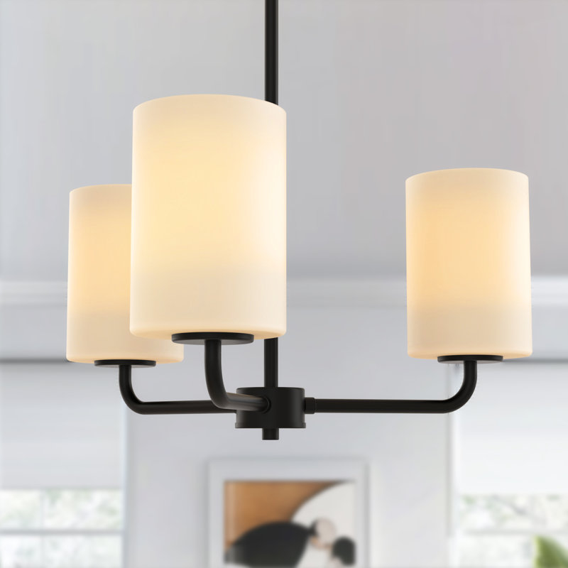 Lustre encastré 3 lumières Agnella, Beige