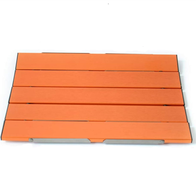 Table de pique-nique d'extérieur, table pliable ultralégère, Orange