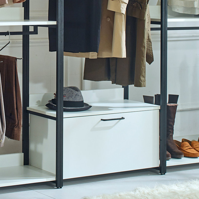 Freestanding Walk in Closet System with Metal Frame