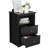 Anitrea 2-Drawer Wooden Nightstand with Open Shelf-1981873