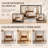 Emiyah Solid Wood Canopy Bed Frame Four Poster Bed, No Springs Required, Walnut Color-1104330803