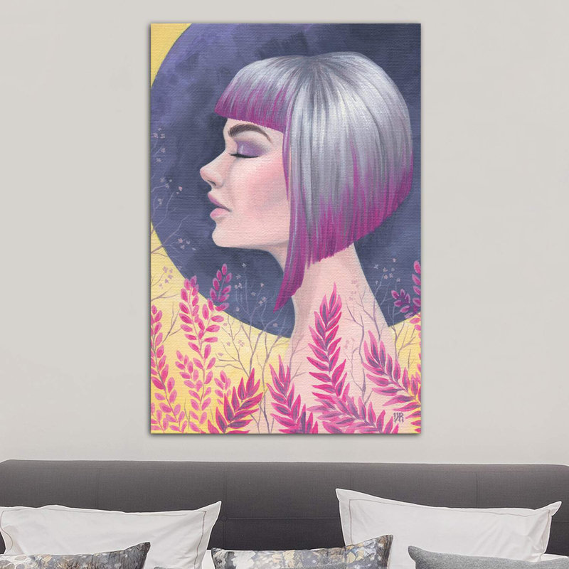 Fuchsia Daydream by Vasilisa Romanenko - Wrapped Canvas Print, 101.6 cm H x 66.04 cm W x 1.91 cm D