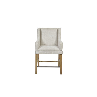 Tabouret de comptoir rembourré - Acajou