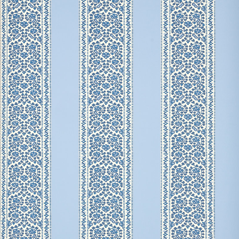Jasmine Wallpaper, Indigo