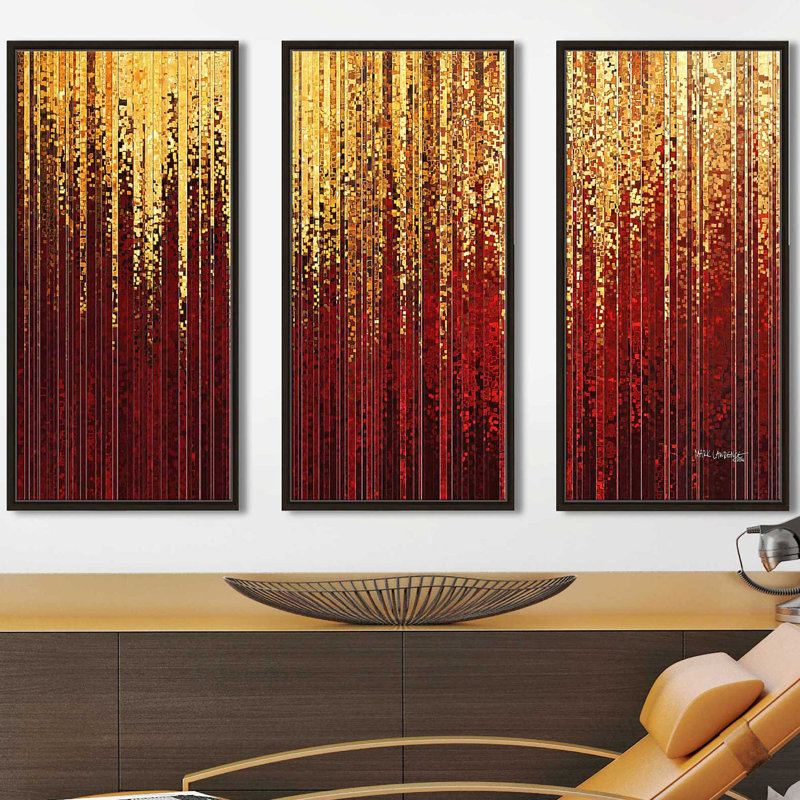«Walk in Abundance» par Mark Lawrence, ensemble de 3 reproductions encadrées sur toile, H 33,5 po x l 52,5 po x P 2 po