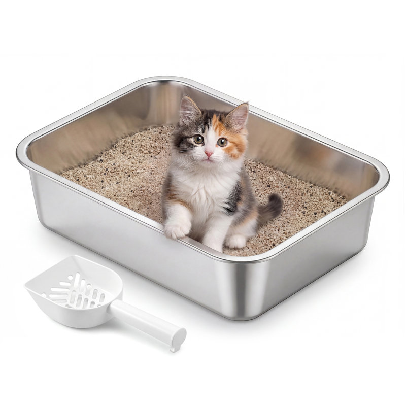Boxal Stainless Steel Litter Box