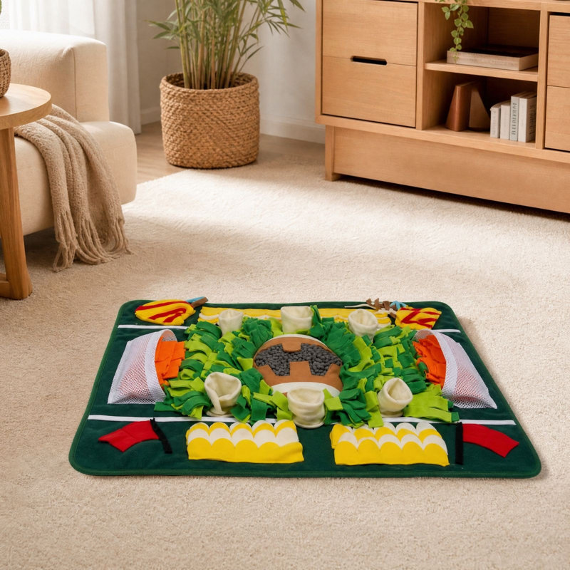 Plastics imitation chain Dog Snuffle Mat  Field Pet Foraging Pad Interactive Feed Game Slow Feeding Training Mat For Dogs Cats 30.7 Inch