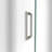 DreamLine Unidoor-LS 43 - 44 inch W x 72 inch H Frameless Hinged Shower Door in Brushed Nickel-122120900-122846681