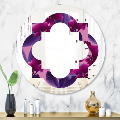 Miroir mural quadrilobe