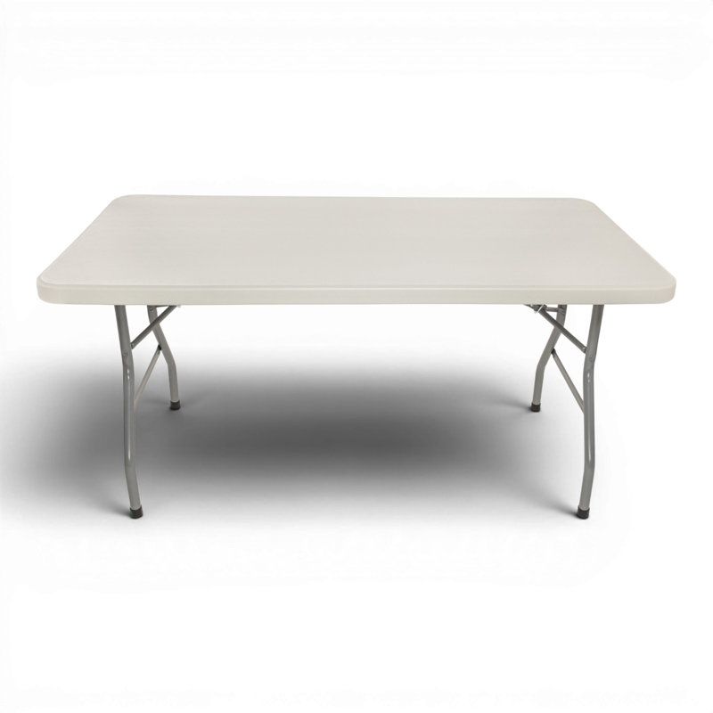 Table de banquet portable robuste en plastique, Gris moucheté, H 29,5 po x L 60 po x P 30 po