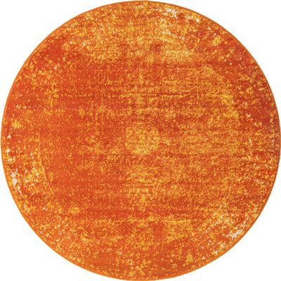 Tapis rond rond Ikat Poppy Anneliesse