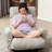 Adjustable Deck Seat With Soft Cushion And Stable Metal Frame Relaxing Lounge Chair Built-In Spring Settings
