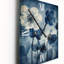 Horloge murale rétro vintage botanique rétro bleu délavé IV-99633647
