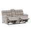 Ensemble 2 pièces: canapé inclinable et causeuse console, beige-130106119