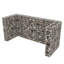 Poubelle à roulettes triple Gabion
