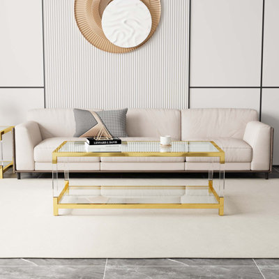 Table basse transparente