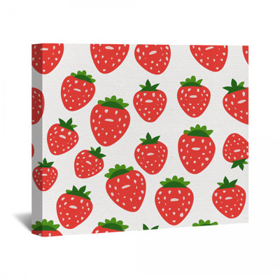 Strawberry Canvas Wrap - Fruit Wall Decor