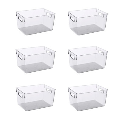 Ezystorage Clear Rectangle Food, Fridge, Pantry & General Storage Bin  