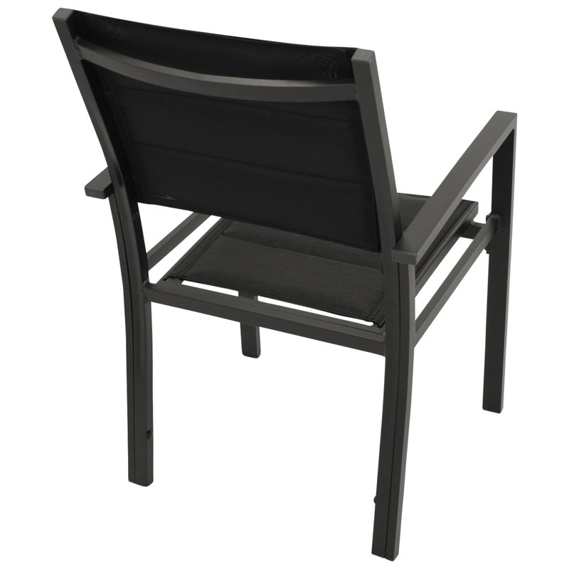 Destene Patio Dining Armchair, Grey/Brown/Blue