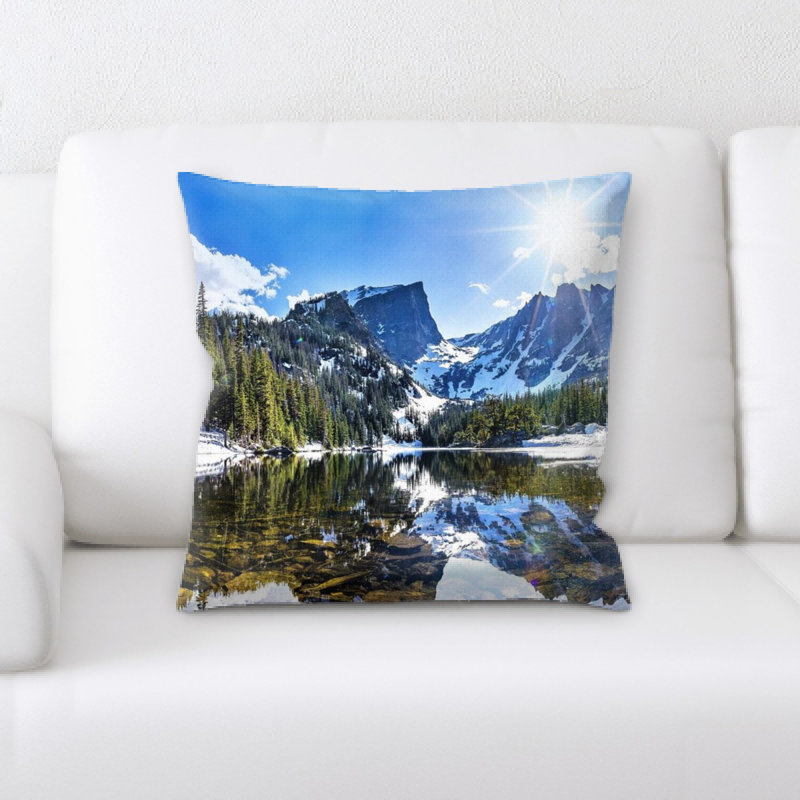 Coussin décoratif paysage