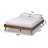 Melbourne mid-century modern Full Size Platform Bed in Brown, 14.76'' H X 56.98'' W X 77.21'' L-1224351664