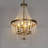 Modern 4-Light Boho Empire Beaded Chandelier