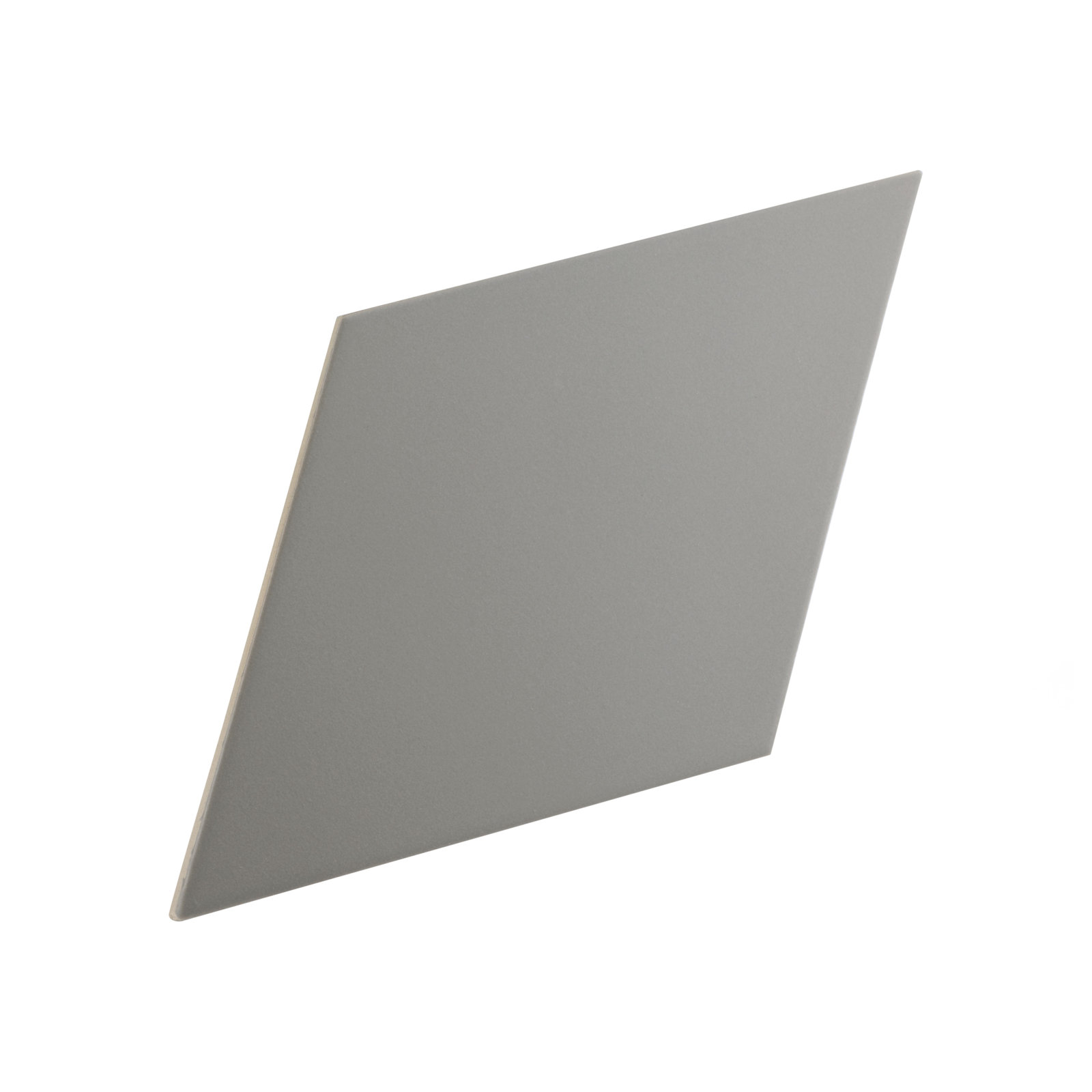 Rhombus Smooth 6" x 10" Porcelain Wall & Floor Tile, Dark Gray