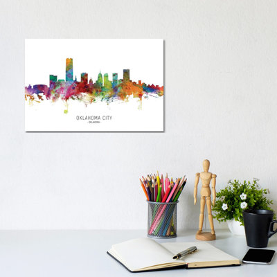 " Oklahoma City Skyline " by Michael Tompsett Painting Print