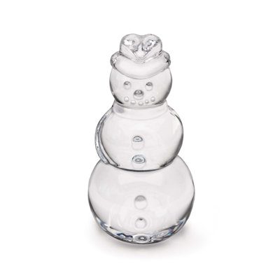 Handmade Glass Tall Snowman Figurine