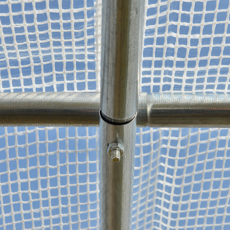 Walk-In Tunnel Greenhouse, Outdoor Green House With Anti-Tear PE Cover, Zipper Doors And Mesh Windows