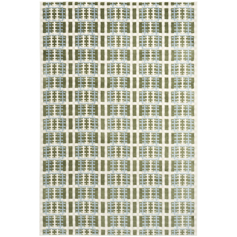 James Blue Green Modern Indoor Rug