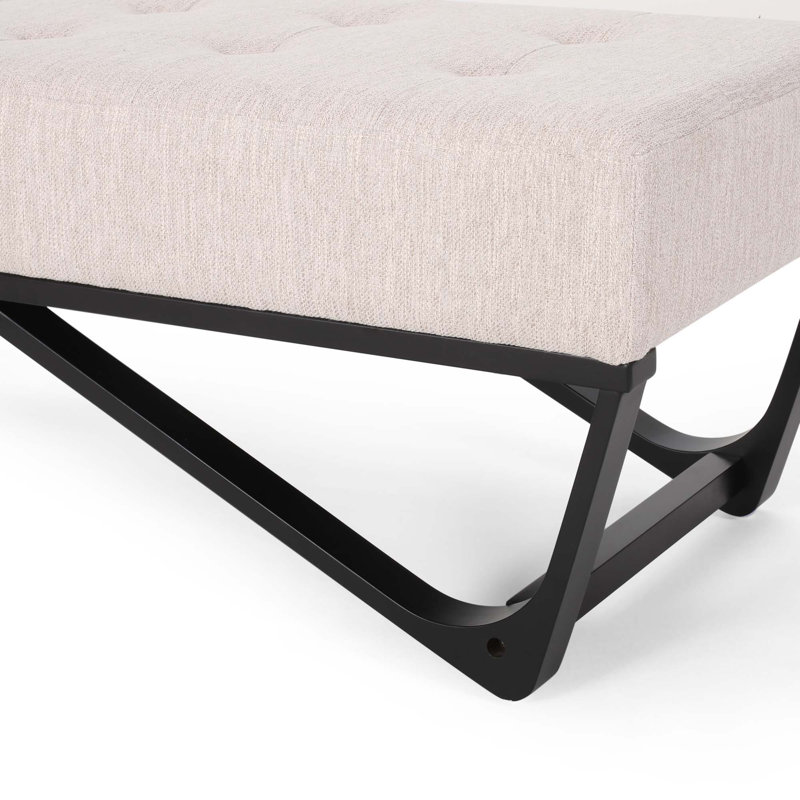 Banc repose-pieds, Beige