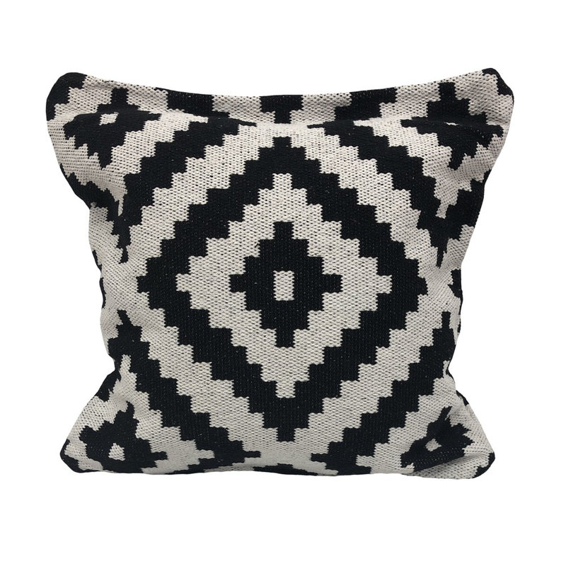 Housse de coussin géométrique 24 po, Housse de coussin seulement - sans coussin