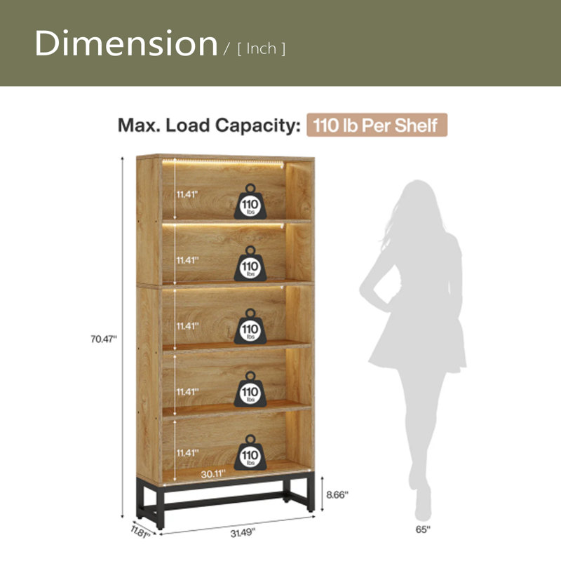 Spacious Display Organizer,Bookshelf
