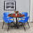 Regency Kobe Round X-Base Breakroom Table, 4 M Stack Chairs-22589978-22589904