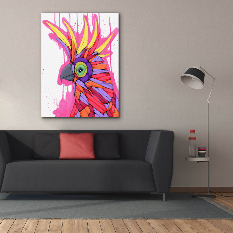 Sur toile, H 54 po x l 40 po x P 1,5 po