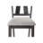 Cottage Style Dining Side Chair 2Pc Set Upholstered Seat Wheat Charcoal Finish Dining Room Wooden Furniture Transitional Design