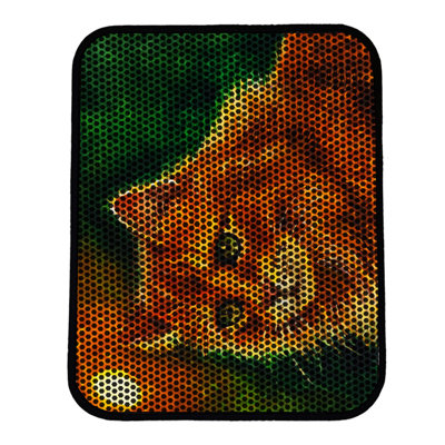 Premium Cat Litter Mat, 18 x 24 inches | 50% PVC / 50% Polyester, Machine Washable & Vacuum Friendly | Durable, Easy-Clean Design for Pet Owners | Protect Your Floors from Litter Messes