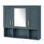 Armoire murale avec tablettes réglables, portes à fermeture en douceur pour la salle de bain-1856397097