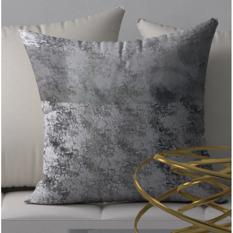 Abstract Reversible Throw Pillow, 20" x 20"