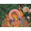 Déesse debout Newari Lakshmi (Thangka sans brocart)