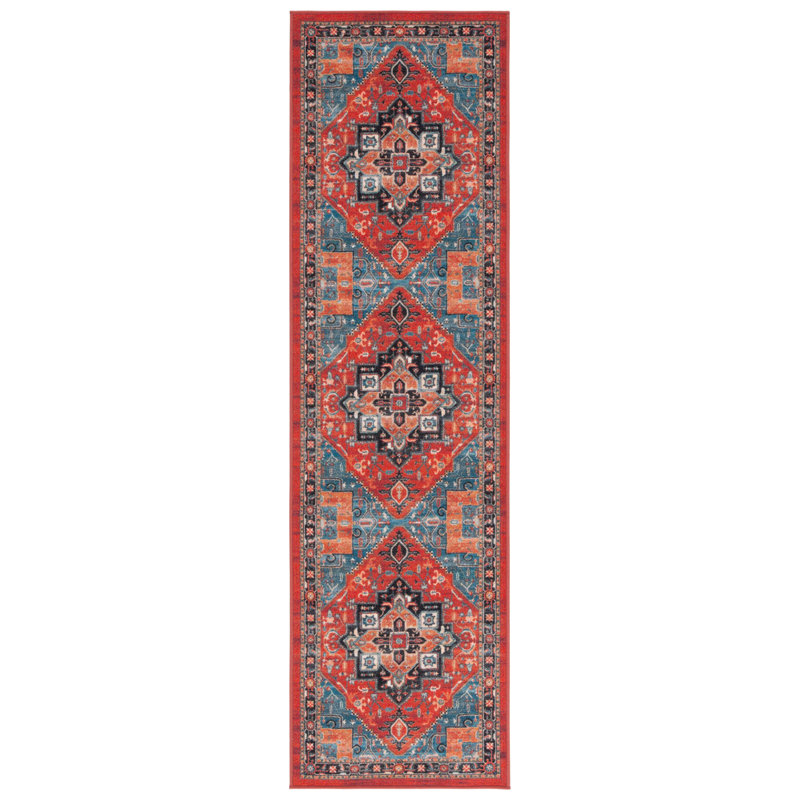 Ossiel Performance Machine Washable Southwestern Rug, Runner 2'2" x 8'