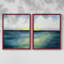 Impression encadrée Sherbet Sunset Diptych I-Premium - prête à être accrochée - aucun clou requis - aucun clou requis-1581790633-1581790637