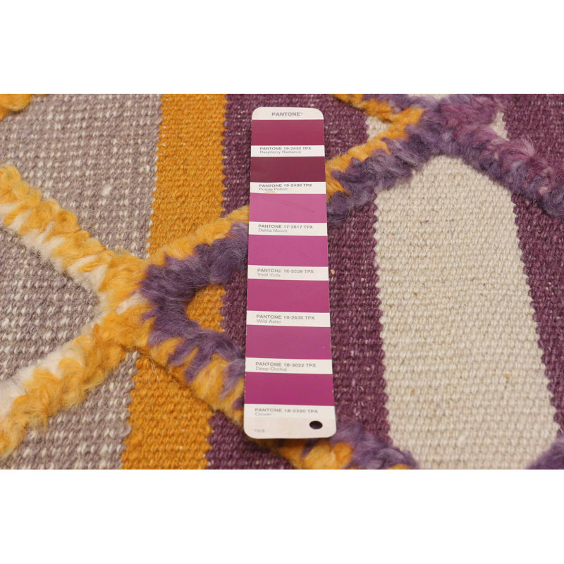 Kilim mauve de Marrakech 6 pi 9 po x 9 pi 10 po