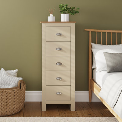 Lancaster 45 cm W Chest of 5 Drawers
