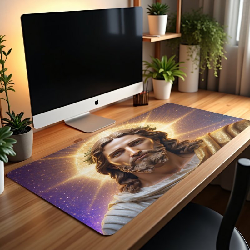 Polyester Desk Pad, 14.4x12.1