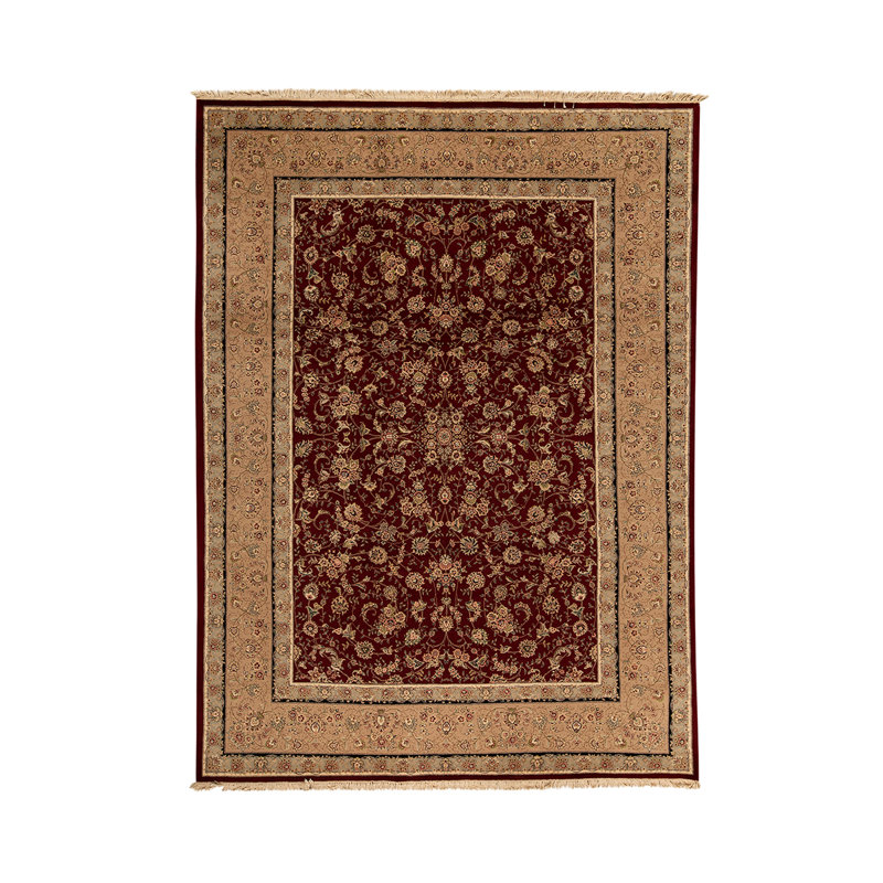 Handmade Silk and Wool Oriental Area Rug